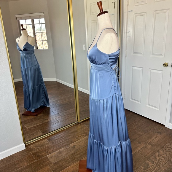 Maxi dress in slate blue by Edit by Nine available in S/M/L - Picture 5 of 6